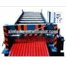 Roll forming machine for corrugated steel sheet